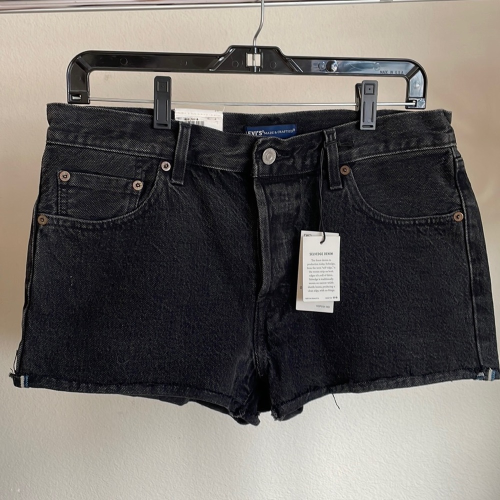 Levi’s Made & Crafted Selvedge Denim high rise button fly 501 shorts